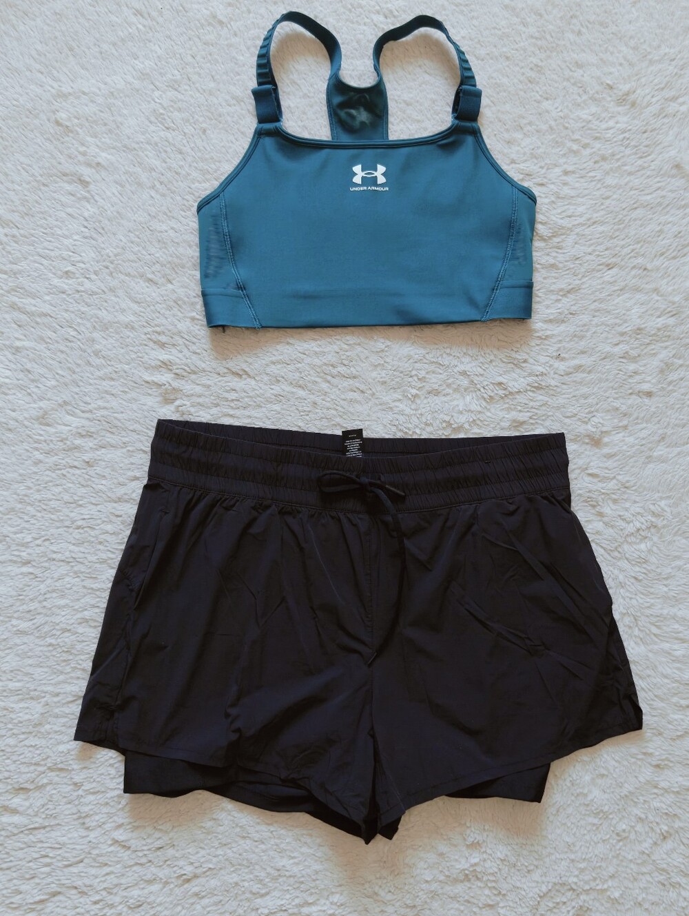 Under Armour Teal HeatGear High Impact Sports Bra | Size M | Adjustable Straps